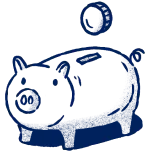 piggy bank illustration