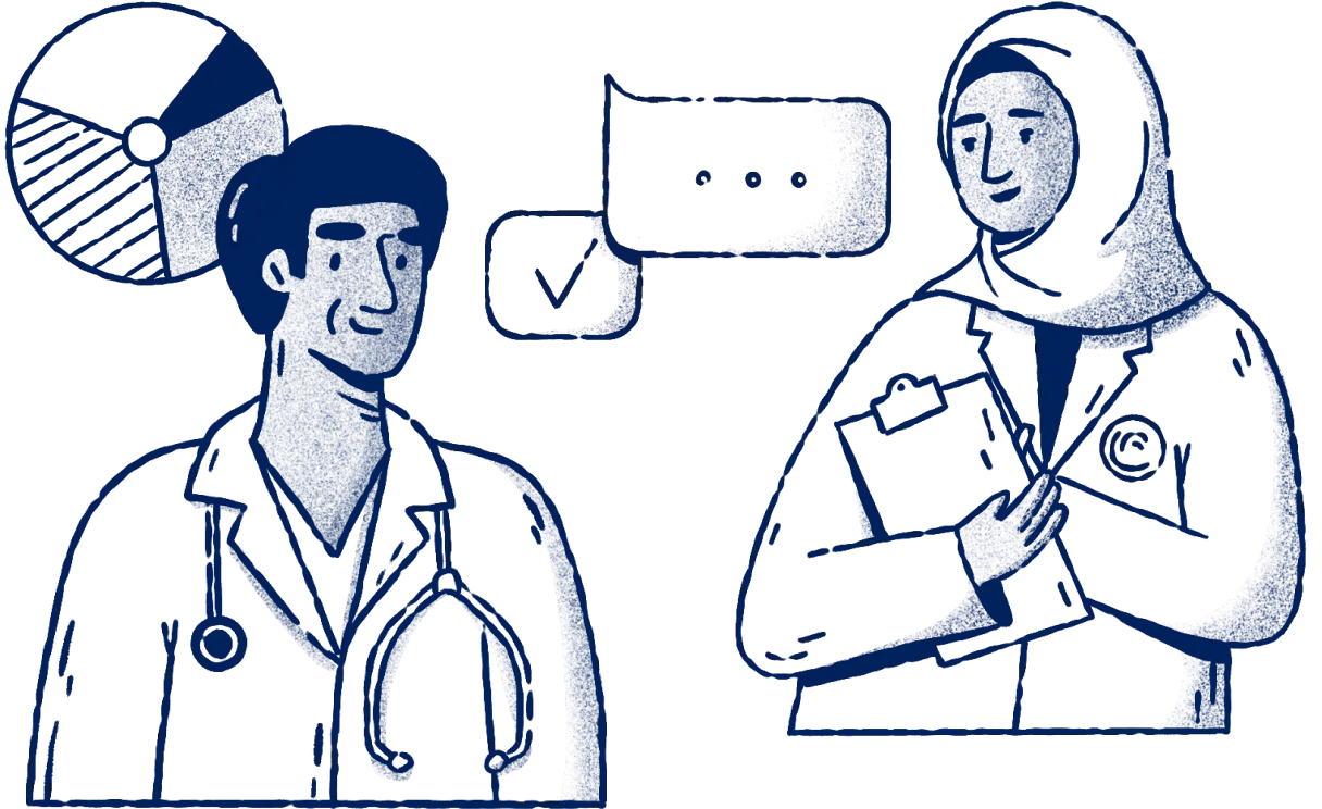 doctors and clinicians illustration