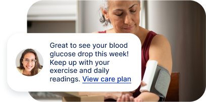 woman taking blood pressure