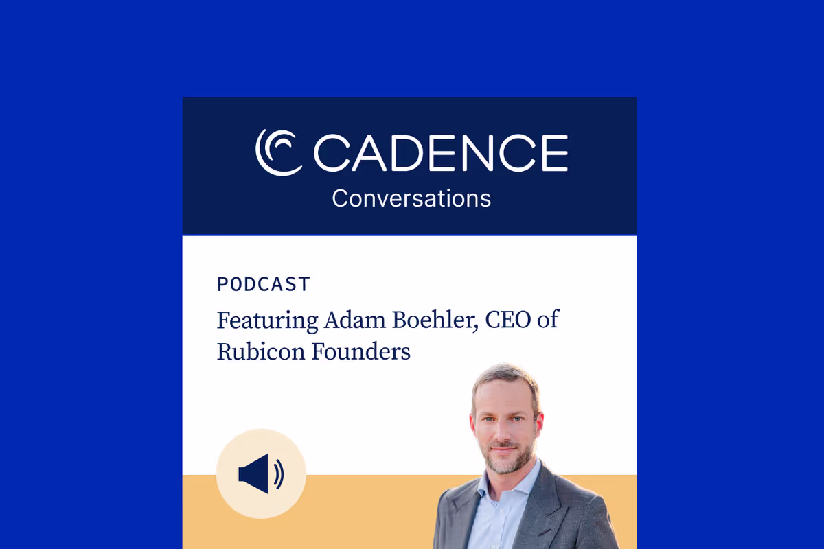 Adam Boehler discusses healthcare business building on Cadence Conversations podcast