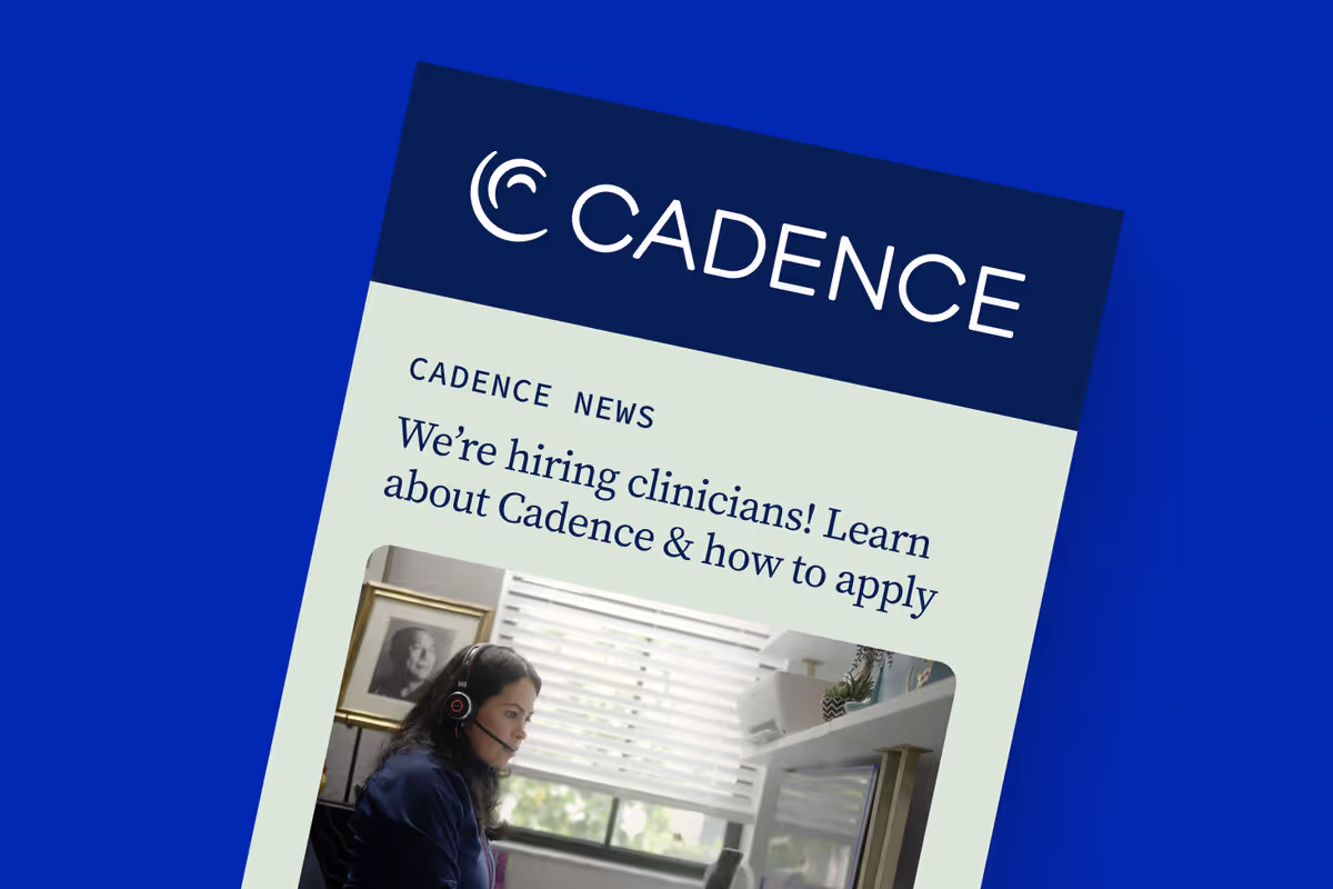 Cadence is hiring clinicians for remote patient monitoring