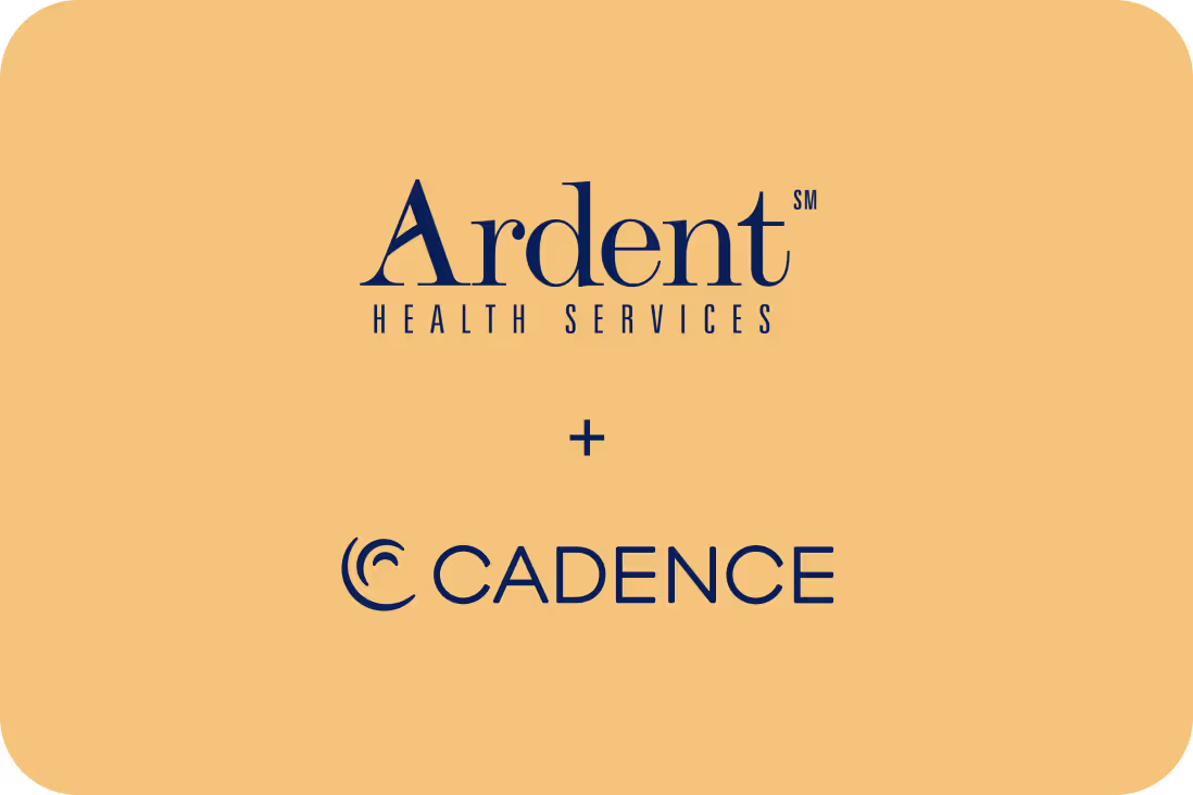 Cadence and Ardent Health Services partnership announcement