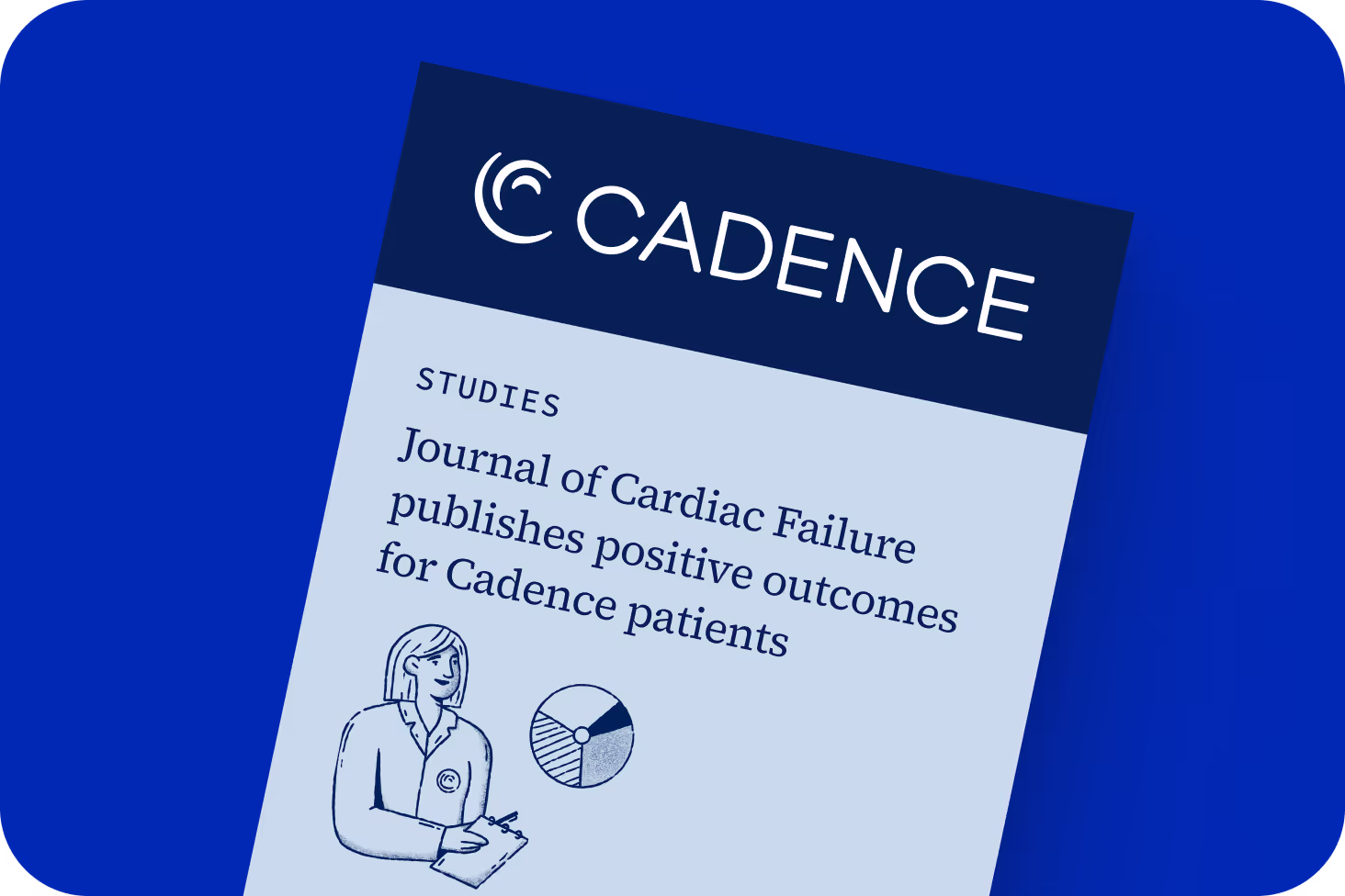 Journal of Cardiac Failure publication graphic for Cadence heart failure outcomes