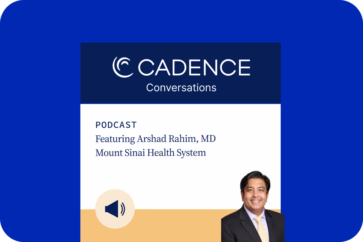 Dr. Arshad Rahim discusses remote patient monitoring at Mount Sinai