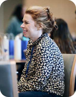 Cadence team member at an event