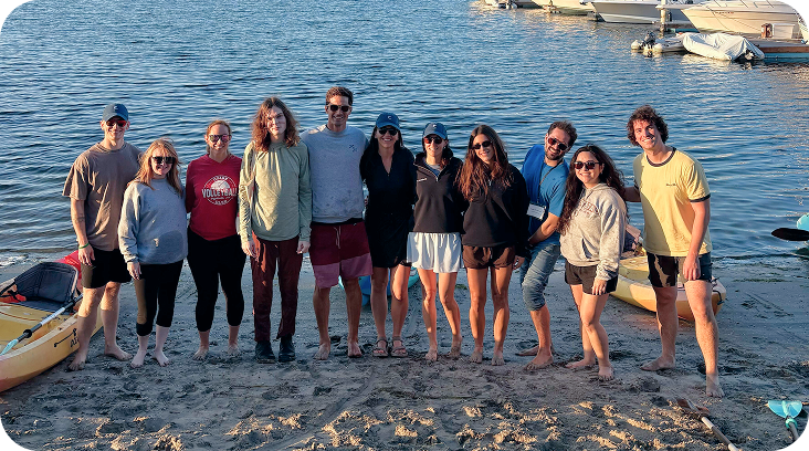 Cadence team at a lake outing