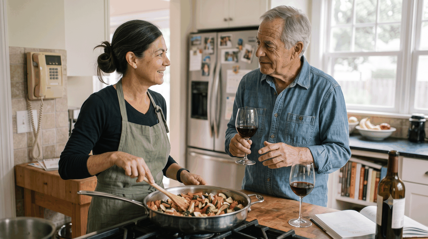 Mediterranean-style foods on a table