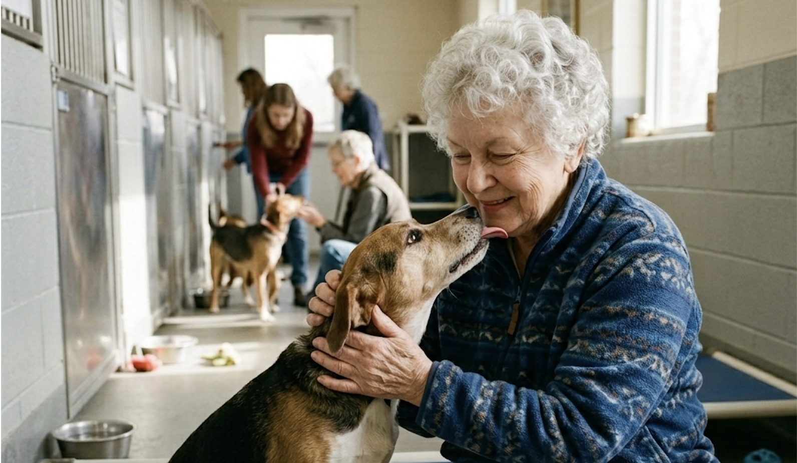 Older adult volunteering in the community